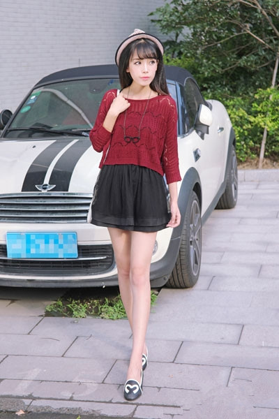 短款上衣 矮个女孩轻松穿出完美比例