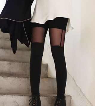 初夏搭配用长袜 活力少女风