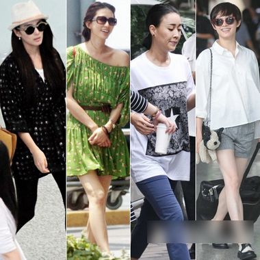 明星机场私服秀 林志玲露香肩孙俪潮