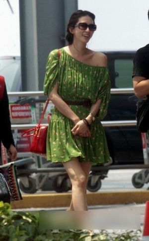 明星机场私服秀 林志玲露香肩孙俪潮